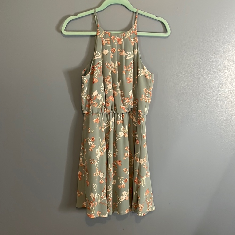 Blue Rain Sleeveless Mini Dress